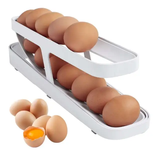 Yeni buzdolabı yumurta dağıtıcı buzdolabı saklama kutusu yumurta raf gıda konteyner plastik renk kutusu İşlevli klasik ABS 227g