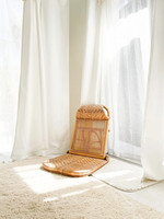 Chaise de plage pliable en rotin, design bohème moderne, look classique, légère et pratique, pour moments de détente