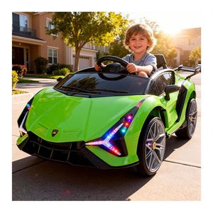 Auto Eléctrico para Niños de 4 Ruedas con Doble Motor, Conducción Estable, Construcción de Plástico, Reproductor de Música MP3, Aceleración Suave - Product Image 1