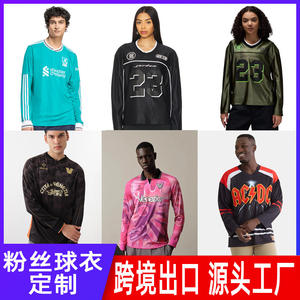 Maillots de football personnalisés pour le commerce extérieur transfrontalier, maillots de football à manches longues Mbappé et Ronaldo, personnalisables pour hommes - Product Image 2