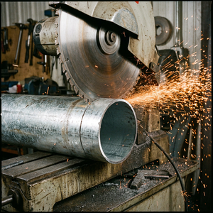 Tubo Rotondo in Acciaio Zincato Pre-Galvanizzato Saldato, <span class=keywords><strong>Dimensioni</strong></span> Stabili per Sistemi di Protezione Antincendio - Product Image 3