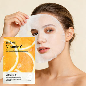 Mascarilla Facial de Vitamina C OEM ODM con Ceramida y Ergotioneína, Blanqueadora, Hidratante y Reparadora para Todo Tipo de Piel, con Logotipo Personalizado - Product Image 1
