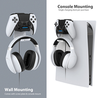 Honcam Controller Ladestation für Playstation 5 Dual sense Edge Controller mit Headset halter Schnelle sichere Lade anzeige