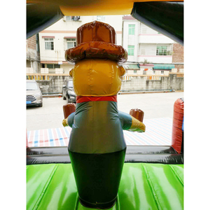 6X4.5 Mét Thương Mại Lớp Trẻ Em Cowboy Inflatable <span class=keywords><strong>Bouncy</strong></span> Castle Với Slide Chứng Nhận Bởi EN14960 Từ Trung Quốc Inflatable Nhà Máy - Product Image 4
