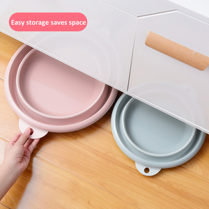 Cuvette de lavage pliable pour la maison cuvette de lavage de fruits en plastique pliable de randonnée baignoire à vaisselle peu encombrante pour évier - Product Image 5