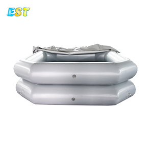 Piscina inflable de doble cubierta para exteriores, piscina <span class=keywords><strong>con</strong></span> cubierta para patio trasero, color gris, de verano, nuevo diseño - Product Image 5