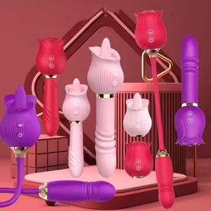 女性用乳首<span class=keywords><strong>G</strong></span>スポットローズフラワーセクシーなおもちゃオナニーツール舌舐める吸うローズバイブレーターセックスおもちゃ - Product Image 3