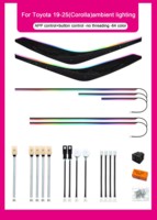 Éclairage d'ambiance intérieur SJC pour voiture, LHD/RHD, ciel étoilé, 64 couleurs LED pour Toyota Corolla 2019-2025, éclairage intérieur automatique 12V