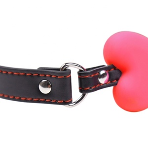 <span class=keywords><strong>2023</strong></span> BDSM Bondage respirant chien os Silicone bouche balle Gag avec PU sangle fétiche costume retenue jouets - Product Image 6