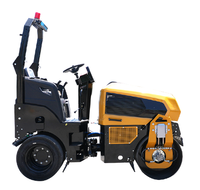 Livraison Gratuite – Mini-Compacteur Routier Vibratoire Autoporté de 3 Tonnes à Moteur Diesel pour Asphalte