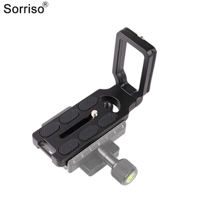SORRISO <span class=keywords><strong>Support</strong></span> universel en aluminium en forme de L pour prise de vue verticale, <span class=keywords><strong>plaque</strong></span> de fixation rapide pour appareil photo reflex numérique Arca Swiss - Product Image 1