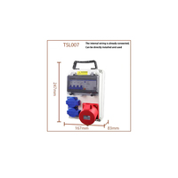 Boîte à prises industrielle portable KYTSL, étanche IP54/IP67, 16A-63A-125A, boîte électrique temporaire multifonctionnelle