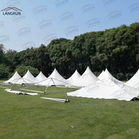 Tente Pagode en Aluminium PVC Imperméable de Haute Qualité 5x5m 10x10m pour Mariages, Fêtes et Événements Extérieurs Toutes Saisons