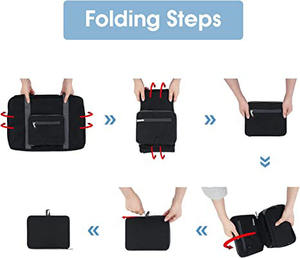 <span class=keywords><strong>Spirit</strong></span> Airlines กระเป๋าใส่ของขนาด18X14X8,กระเป๋าทรงสี่เหลี่ยมสำหรับเดินทางแบบพับได้กระเป๋าถือสำหรับผู้หญิงและผู้ชาย - Product Image 5