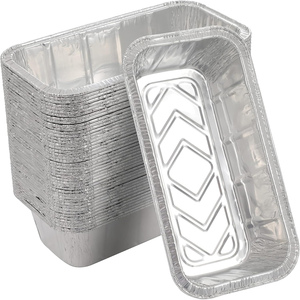 Moule à pain miniature en aluminium jetable de 750 ml avec couvercle en plastique, bac de cuisson recyclable de qualité alimentaire RE216 - Product Image 1