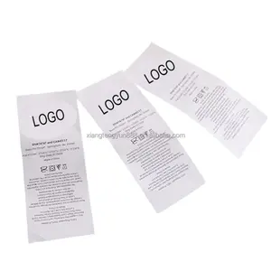 Custom Label Printing High Quality Labels Print Logo Clothes Custom Label Printing