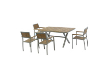 Chaise de table et de jardin en plastique, ensemble de salle à manger, mobilier de restaurant, chaises imperméables, 12 pièces