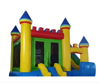 Toboggan gonflable commercial personnalisé pour enfants, château gonflable en PVC pour enfants, toboggan de fête à thème animalier à louer, toboggan à vendre
