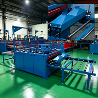 Machine de laminage automatique de film PVC 1220 mm, 15 m/min, contrôle PLC avec rouleau chauffant pour panneaux de menuiserie