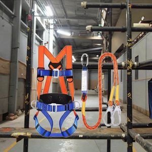 5点コンプリートダブルフックランヤードハーネス全体安全ベルト作業高さ構造安全安全 - Product Image 2