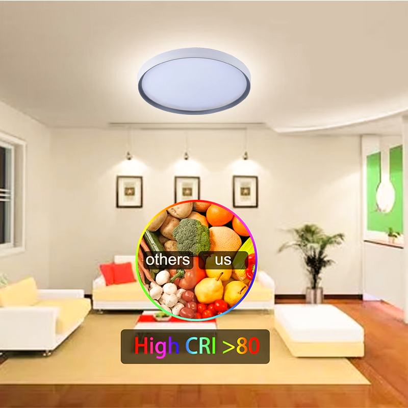 Worbest Residential Luxury Style LED Ceiling Lamp for Bedroom Living Room 16Inch 35W Damp Rated Guangdong Flush Mount Lighting