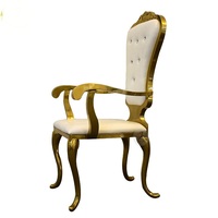 Silla de acero inoxidable al por mayor para salón de bodas, fabricante OEM