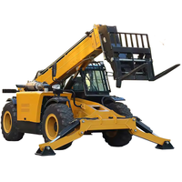 Chariot télescopique haute performance TH1440 4 tonnes, hauteur de levage maximale 14 m, pour opérations de construction et d'entreposage à charge lourde