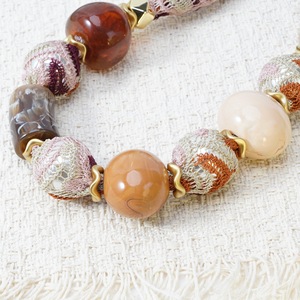 Collana con Perline in Tungsteno Stile Maillard <span class=keywords><strong>per</strong></span> Donne, Ciondolo Colorato Sfumato, Gioiello Regolabile a Strati <span class=keywords><strong>per</strong></span> Uso Quotidiano - Product Image 3