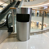 Poubelle intérieure moderne et élégante en acier inoxydable, poubelle à compartiment unique durable pour la décoration des bureaux et des hôtels