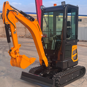 Hightop bánh xích Digger <span class=keywords><strong>360</strong></span> độ xoay ht18u 1.8 tấn 2 tấn <span class=keywords><strong>Mini</strong></span> Máy xúc với zero đuôi và đôi động cơ quay - Product Image 1