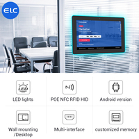 Toplantı Odası Akıllı Ofis Duvar Tipi 10.1 İnç Otomasyon Sistemi Kontrol Dokunmatik Ekran POE RFID WiFi Android Panel Tablet