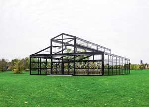 Grande <span class=keywords><strong>Tenda</strong></span> per Eventi e Matrimoni a Forma di Atrio con Pareti in Vetro Trasparente, Capacità 500 Persone, Elegante Padiglione per Banchetti, <span class=keywords><strong>Disegni</strong></span> di Progettazione Gratuiti Forniti - Product Image 4