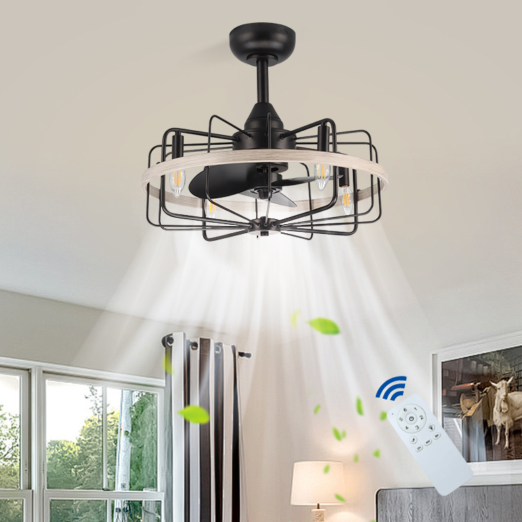 Modern Decorative LED Luxury Simple Style Invisible Home Bedroom Dining Room Chandelier Ceiling Fan Light