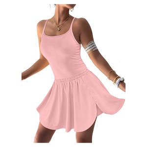 Ensemble de vêtements d'été pour femmes Nouvelle mode Sexy Beauté Ensemble deux pièces Haut sans manches Jupes Ensemble deux pièces <span class=keywords><strong>Tenue</strong></span> décontractée pour femmes - Product Image 2
