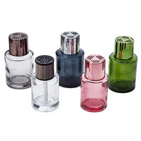 Diffuseur de parfum pour voiture en verre blanc brillant style influenceur, recharge Shiguang 120ml, huile essentielle parfumée