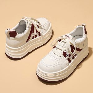 Zapatillas Blancas para Mujer, Primavera 2026, Nueva Llegada, Ligeras, con Suela Gruesa y Tacón Elevado, Calzado Deportivo Casual - Product Image 3