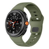 Nouveau bracelet en silicone souple bicolore pour Samsung Galaxy Watch 8 / Watch 8 Classic