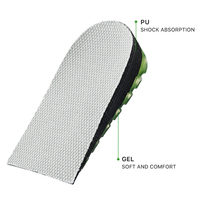 GEL Semelles rehausseuses pour chaussures, coussinets de talon, inserts de rehaussement de talon, amortissants, demi-semelles pour augmenter la hauteur
