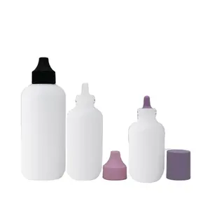 Bouteilles de lotion compressibles vides en plastique vides de couleur personnalisée pour lotion hydratante avec tête de buse