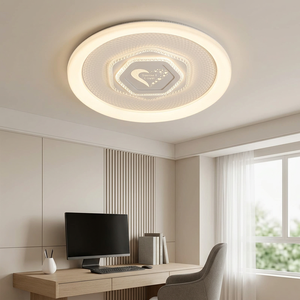 Plafonnier nordique chic avec détail cœur, polyvalent pour salon et couloir, installation facile, qualité supérieure garantie, luminaire fixe - Product Image 1