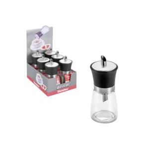 Ensemble de 6 pots à sucre Metaltex Azucar en verre avec couvercle en métal pour café et thé - Product Image 1