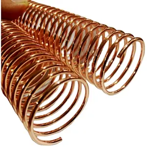 Nanbo Low price O wire bind 1 inch Metal spiral wire binding Notebook wireo rose gold