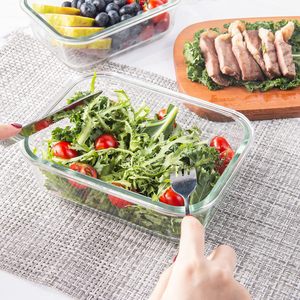 Set di 5, 10 Contenitori in Vetro per Alimenti, Contenitori in Vetro per Preparazione Pasti con Coperchi Ermetici, Adatti per Microonde e Congelatore - Product Image 2