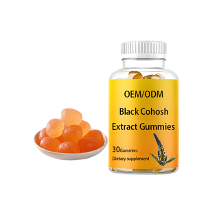 Private Label Service Frauen-<span class=keywords><strong>Menopause</strong></span>-Gummis Schwarze Cohosh Soja-Isolat-Flavone Vitamin D3 Nahrungsergänzungsmittel für Symptom- & Knochenunterstützung - Product Image 2