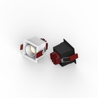 Spot lumineux LED avec technologie COB, luminaire de plafond encastré, éclairage d'intérieur, 4 pièces, 5w x 4,