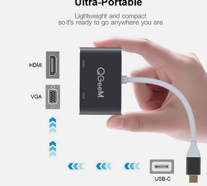 Adaptateur USB C HDMI VGA USB Type-c vers HDMI 4K Mâle vers Femelle pour MacBook Pro <span class=keywords><strong>ChromeBook</strong></span> <span class=keywords><strong>Huawei</strong></span> P20 galaxy s9 USB C HDMI - Product Image 1
