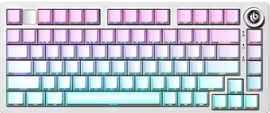<span class=keywords><strong>Clavier</strong></span> mécanique sans fil LEOBOG Hi75C Pro 75% en aluminium, tri-mode, avec fixation Gasket, échangeable à chaud, RGB, pour le <span class=keywords><strong>gaming</strong></span>, avec bouton rotatif CNC - Product Image 4