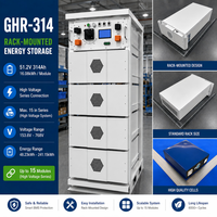 Batterie solaire modulaire pour maison, empilable, hybride CAN, 314Ah LiFePO4, stockage d'énergie, plus de 6000 cycles, durée de vie de 15 ans, sauvegarde sécurisée