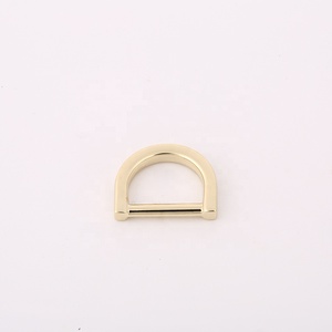 가죽 공예 및 지갑 액세서리를위한 맞춤형 럭셔리 친환경 아연 합금 스테인레스 스틸 <span class=keywords><strong>D</strong></span> 링 하프 라운드 루프 - Product Image 4