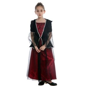 Décorations d'Halloween, costumes pour filles, robe de princesse vampire, vêtements de fantôme pour filles, cape de vampire, costumes pour enfants, robes de cosplay - Product Image 4
